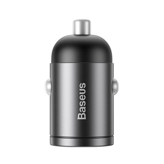 Baseus Tiny Star autós szivargyújtó gyorstöltő USB, 30W, szürke