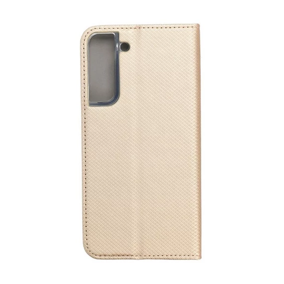 Magnet Samsung Galaxy S22+ mágneses flip tok, arany