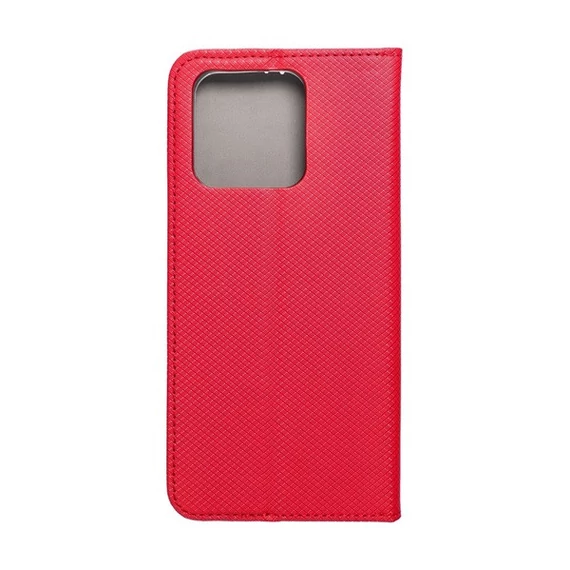 Magnet Xiaomi Redmi 10C mágneses flip tok, piros