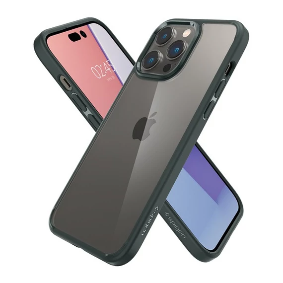 Spigen Ultra Hybrid Apple iPhone 14 Pro Max tok Abyss Green, zöld