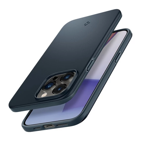Spigen Thin Fit Apple iPhone 14 Pro Max tok, Metal Slate, sötétkék, sötétkék