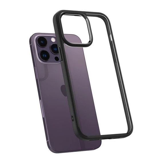 Spigen Ultra Hybrid Apple iPhone 14 Pro tok, Black, fekete