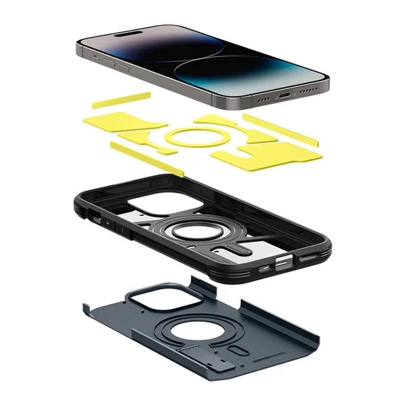 Spigen Tough Armor Mag Apple iPhone 14 Pro tok, Metal Slate, sötétkék MagSafe, sötétkék