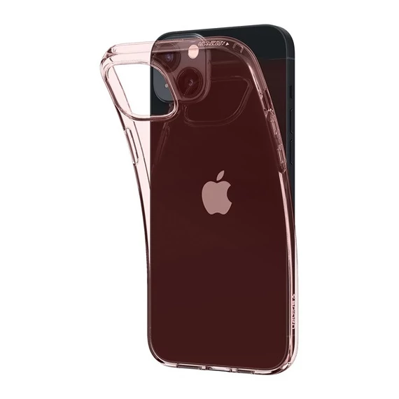 Spigen Crystal Flex Apple iPhone 14 tok, Rose Crystal, rózsaszín-átlátszó