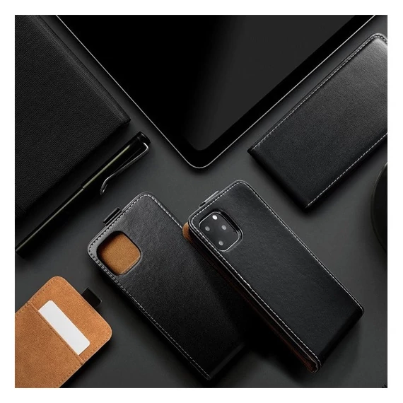 Flip tok szilikon belsővel Oppo Find X3 Lite/Reno5 4G/Reno5 5G/Reno 5K, fekete