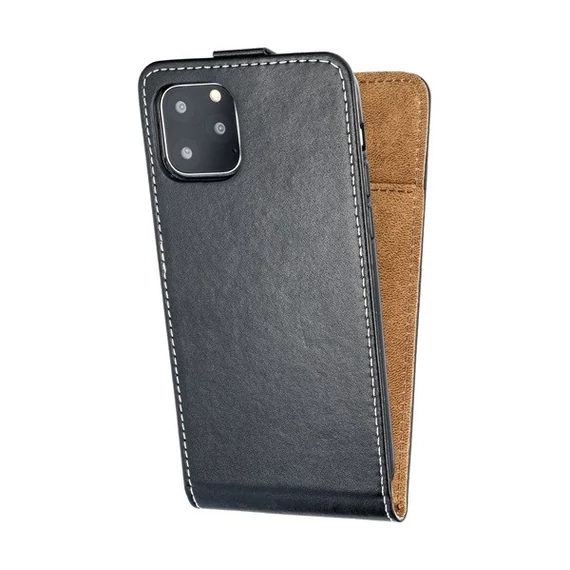 Flip tok szilikon belsővel Oppo Find X3 Lite/Reno5 4G/Reno5 5G/Reno 5K, fekete