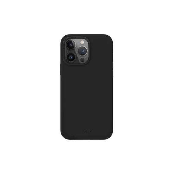 Uniq Lino Hue Apple iPhone 14 Pro Max, MagSafe szilikon tok, fekete