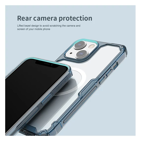 Nillkin Nature Pro Magnetic Apple iPhone 14 Plus szilikon tok, átlátszó