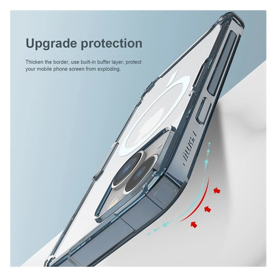 Nillkin Nature Pro Magnetic Apple iPhone 14 Plus szilikon tok, átlátszó
