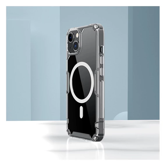 Nillkin Nature Pro Magnetic Apple iPhone 14 Plus szilikon tok, átlátszó