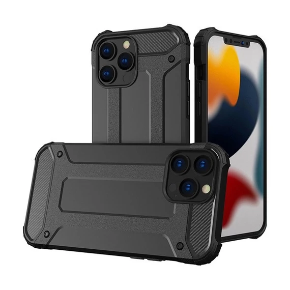 Forcell Carbon hátlap tok Apple iPhone 14 Pro Max, fekete