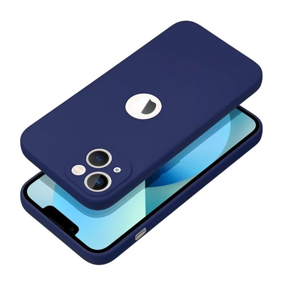 Forcell Soft szilikon hátlap tok Apple iPhone 14, kék