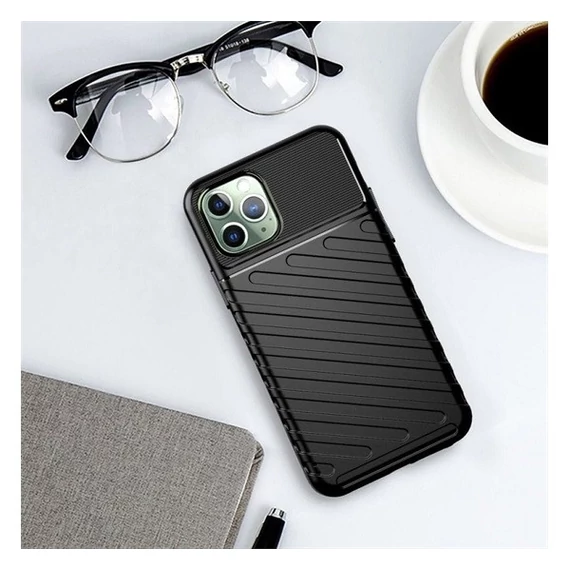 Forcell Thunder hátlap tok Apple iPhone 13 Pro Max, fekete