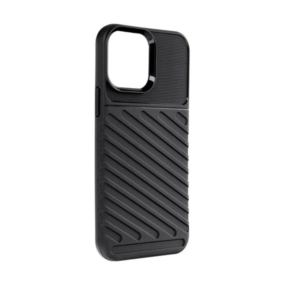 Forcell Thunder hátlap tok Apple iPhone 13 Pro Max, fekete