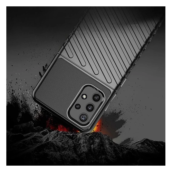 Forcell Thunder hátlap tok Samsung Galaxy A32 5G, fekete
