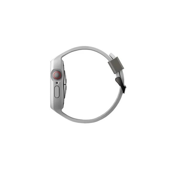 Uniq Monos Apple Watch 44/45mm hibrid szíj + tok, szürke
