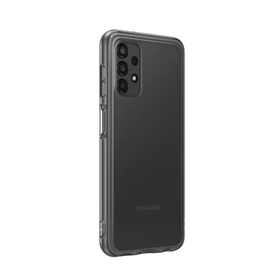 Samsung Galaxy A13 5G Soft Clear gyári szilikon tok, fekete, EF-QA136TB
