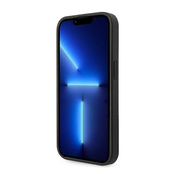 Guess PU Saffiano Apple iPhone 14 Pro bőr hátlap tok, fekete