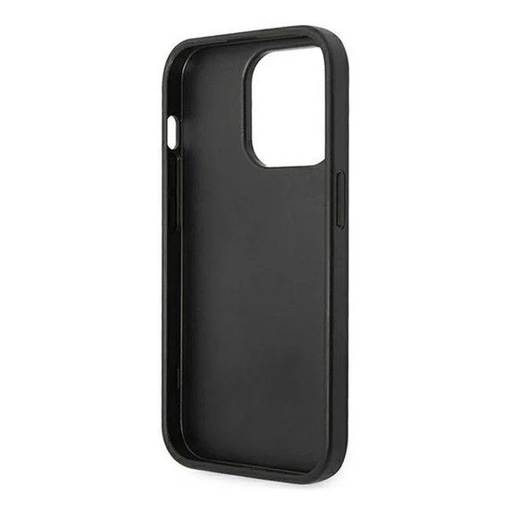 Guess PU Saffiano Apple iPhone 14 Pro bőr hátlap tok, fekete