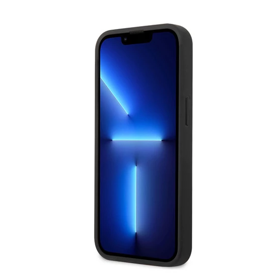 Guess PU 4G Metal Logo Apple iPhone 14 Plus hátlap tok, szürke