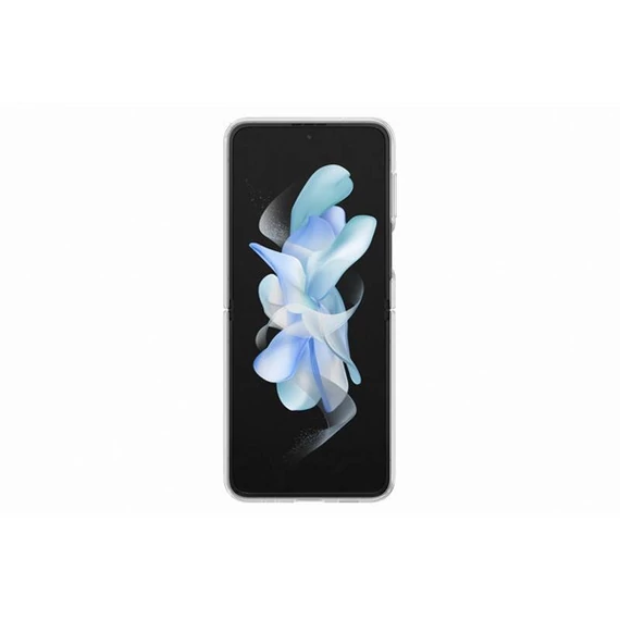 Samsung Galaxy Z Flip4 Clear Cover with Ring, gyári tok gyűrűvel, átlátszó, EF-OF721CT