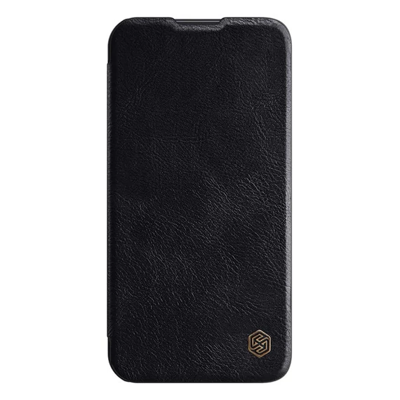 Nillkin Qin Pro Apple iPhone 14 Pro bőr  flip tok, fekete