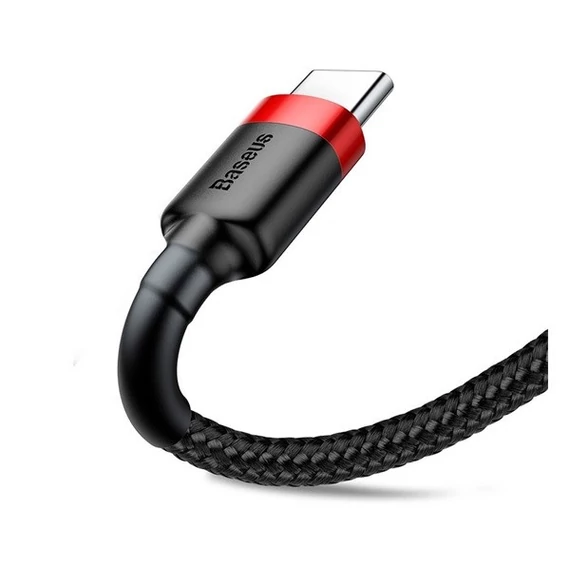 Baseus Cafule USB / USB-C töltő- és adatkábel, 2A, 3m, piros