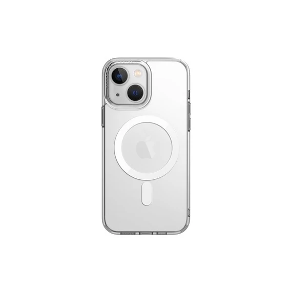 Uniq Hybrid Magclick Apple iPhone 14 Plus, Magsafe szilikon tok, átlátszó