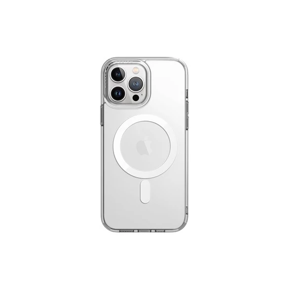 Uniq Hybrid Magclick Apple iPhone 14 Pro Max, Magsafe szilikon tok, átlátszó