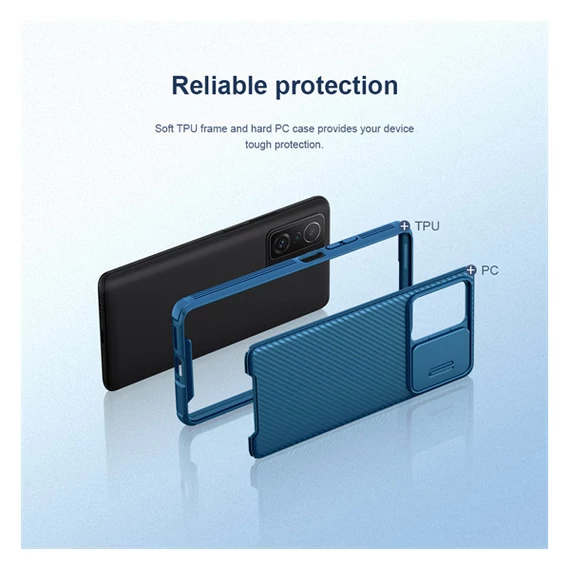 Nillkin CamShield Pro Xiaomi 11T/11T Pro műanyag hátlap tok, fekete