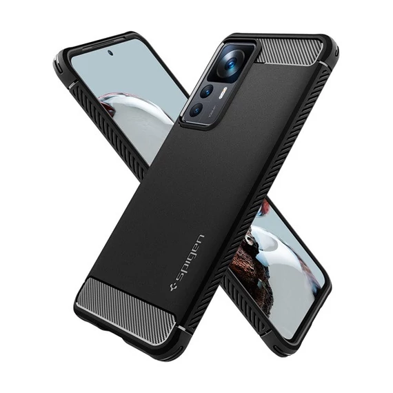 Spigen Rugged Armor Xiaomi 12T Pro tok, Black, fekete