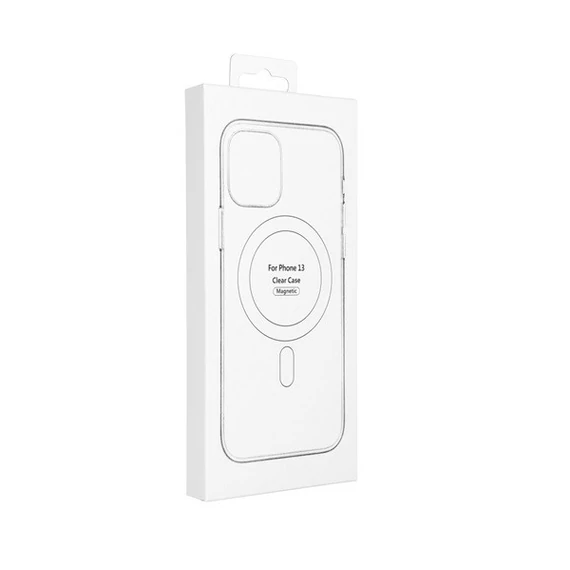 Magsafe szilikon tok Apple iPhone 14 Plus, átlátszó