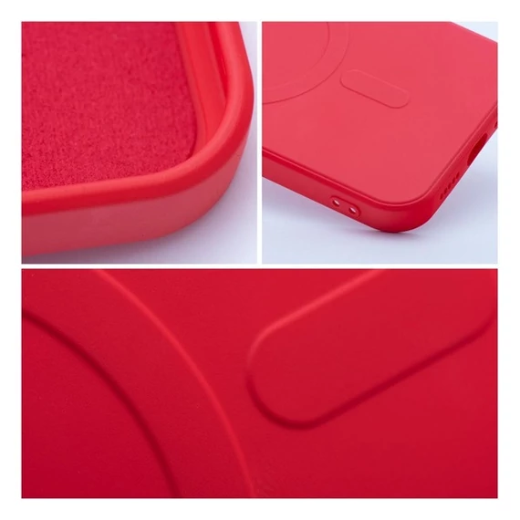 Magsafe szilikon tok Apple iPhone 13 Pro Max, piros