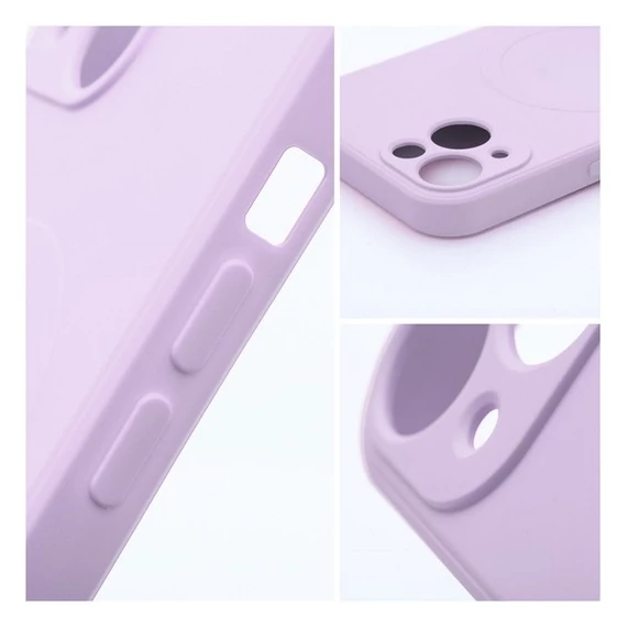 Magsafe szilikon tok Apple iPhone 14 Plus, lila