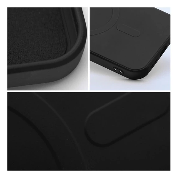 Magsafe szilikon tok Apple iPhone 14 Pro Max, fekete