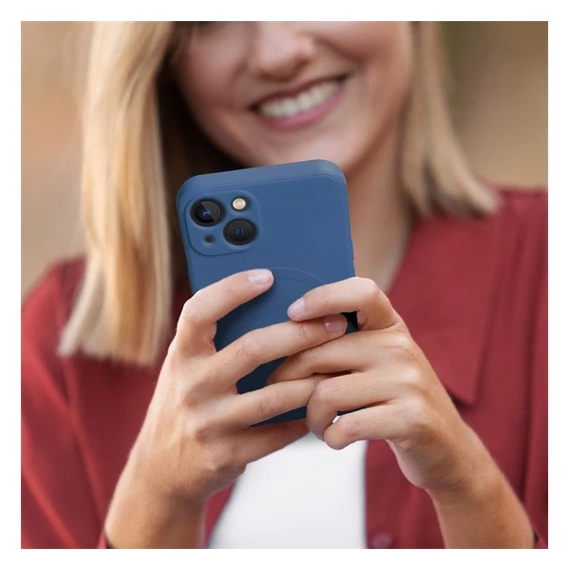 Magsafe szilikon tok Apple iPhone 14 Pro Max, kék
