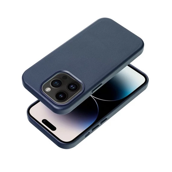 Magsafe műbőr tok Apple iPhone 14 Plus, indigó kék