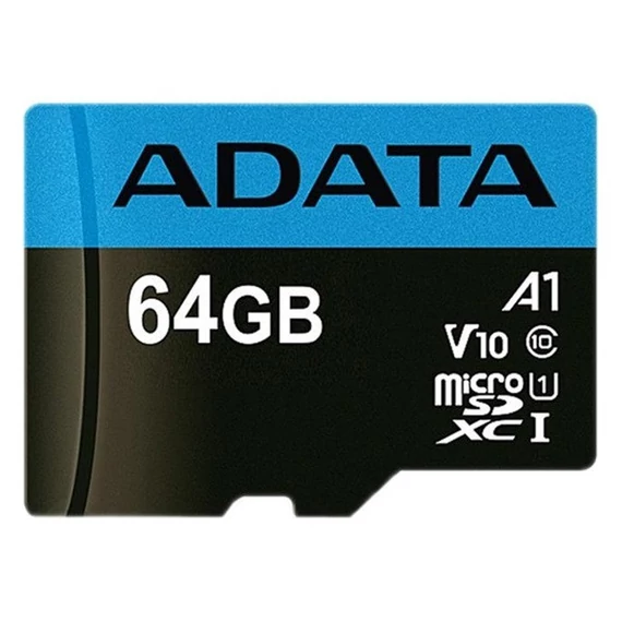 ADATA Memóriakártya MicroSDXC 64GB + Adapter UHS-I CL10 (100/25)