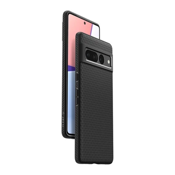 Spigen Liquid Air Google Pixel 7 Pro tok, Matte Black, fekete