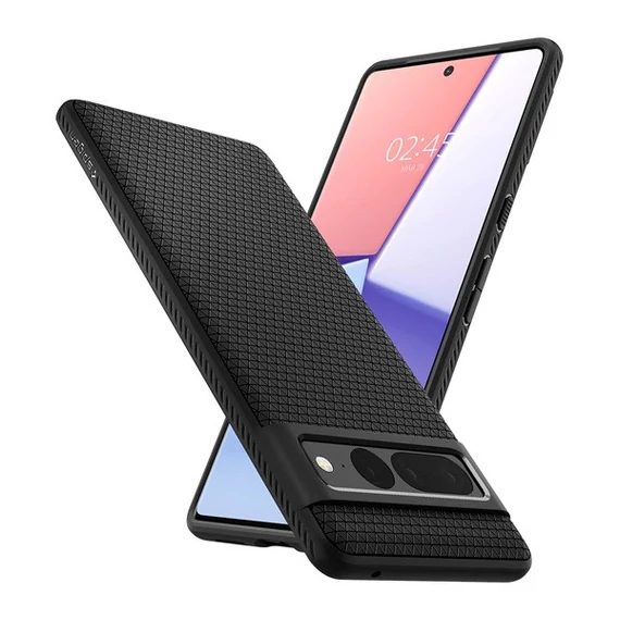 Spigen Liquid Air Google Pixel 7 Pro tok, Matte Black, fekete