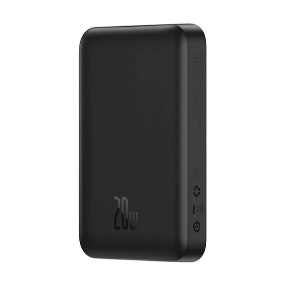 Baseus Magnetic MagSafe Power bank / külső akkumulátor, 10000mAh 20W, fekete