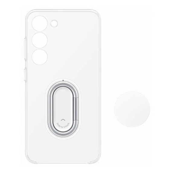 Samsung Galaxy S23 Clear Gadget Cover, gyári tok, átlátszó, EF-XS911CT