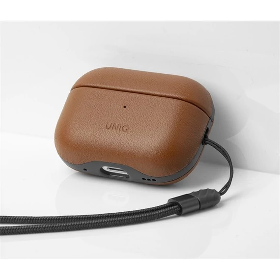 Uniq Terra Apple Airpods Pro 2 bőr tok, barna