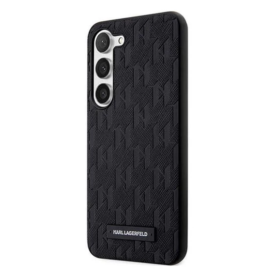 Karl Lagerfeld Saffiano Mono Samsung Galaxy S23+, szilikon tok, fekete
