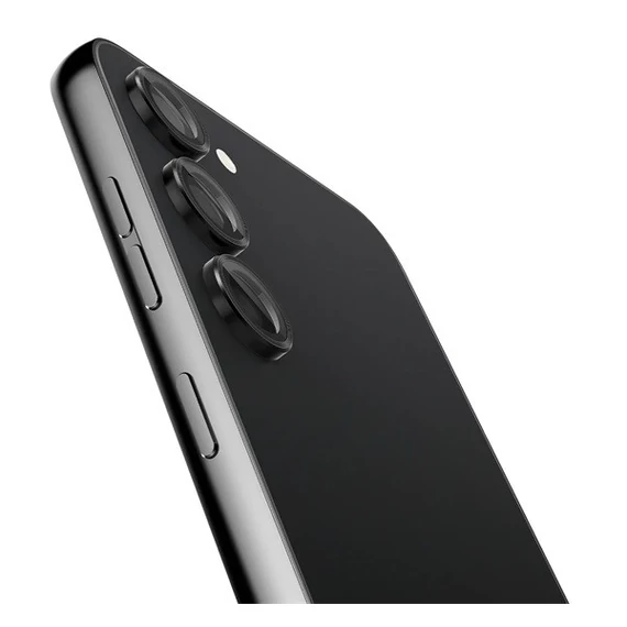 Spigen Ez Fit Optik Samsung Galaxy S23/S23+ Tempered kamera lencse fólia felhelyező kerettel, fekete (2db)