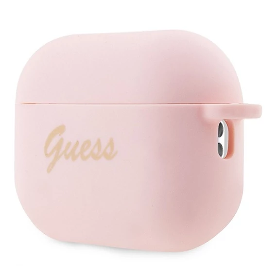Guess Silicone Charm Heart Apple AirPods Pro 2 tok , rózsaszín