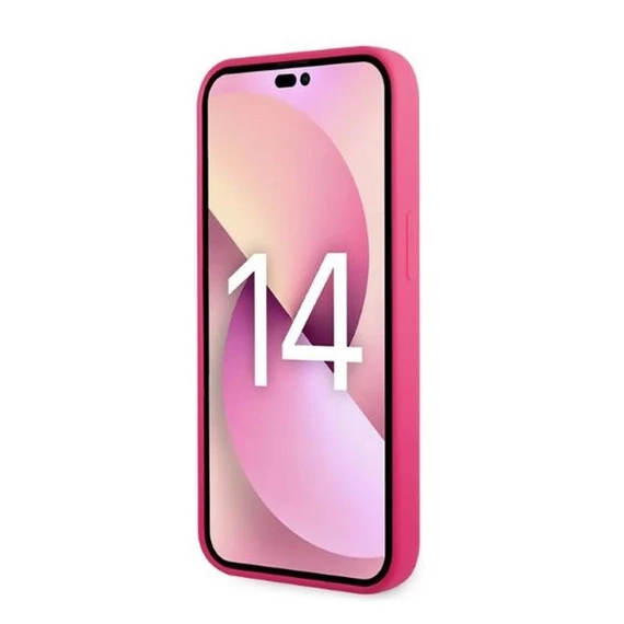 Karl Lagerfeld Silicone RSG Apple iPhone 14 Plus hátlap tok, rózsaszín