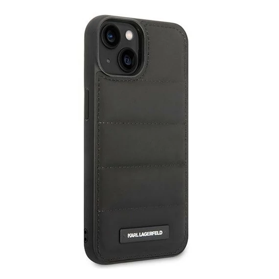 Karl Lagerfeld Puffy Elongated Apple iPhone 14 hátlap tok, fekete