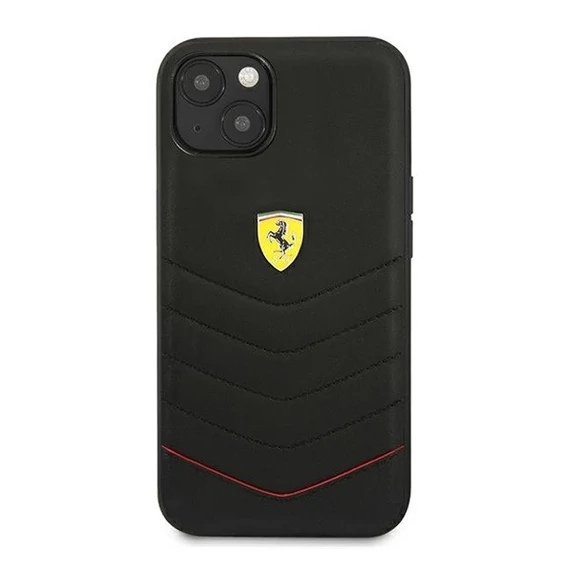 Ferrari Off Track Quilted Apple iPhone 13 mini hátlap tok, fekete