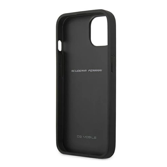 Ferrari Off Track Quilted Apple iPhone 13 mini hátlap tok, fekete